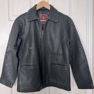 The Territory Ahead Black Leather Jacket XS